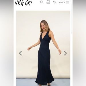 VRG GRL Purple Silky Dress